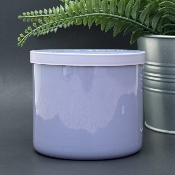 BBW Lavender Bergamot White Barn Bath & Body Works 3 Wick Candle - Picture 2 of 10